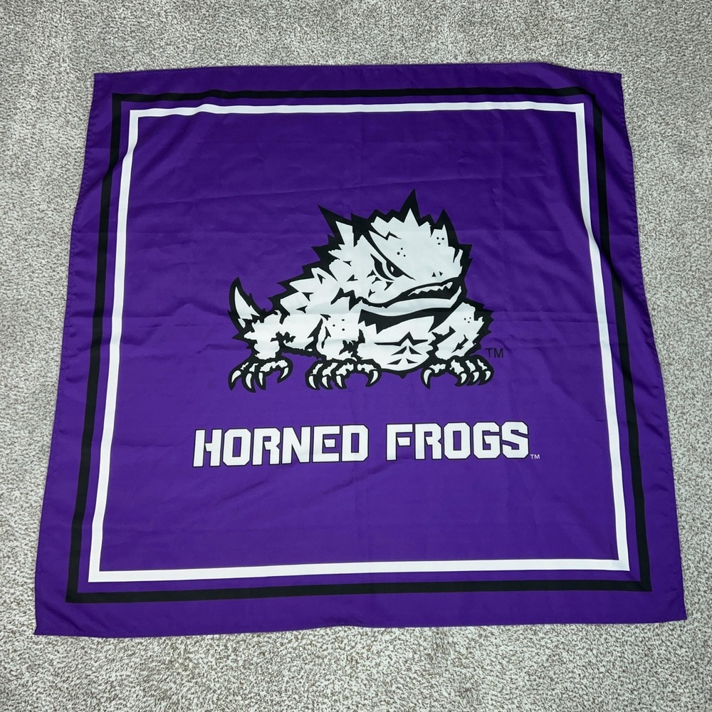 TCU‎ Horned Frogs Banner One Size Purple NCAA College Sports Decor Flag Logo